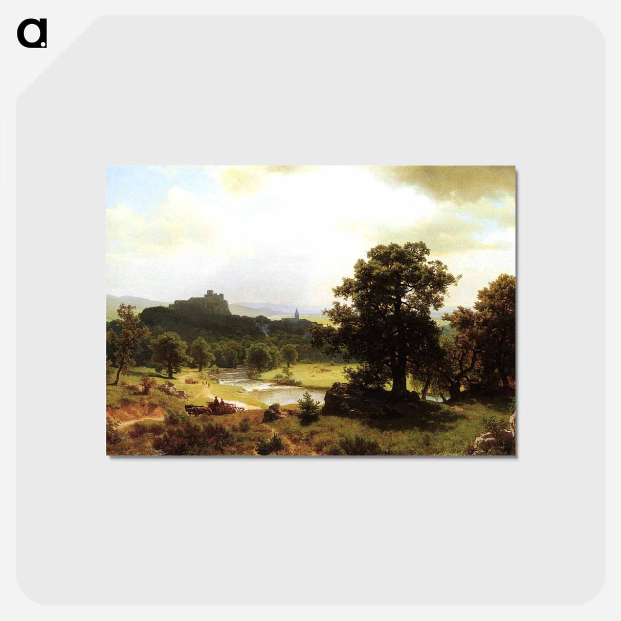 Day's Beginning - アルバート ビアスタット Postcard.