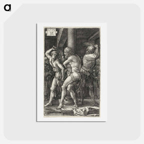 アートポストカード-Flagellation - アルブレヒト デューラー Postcard.