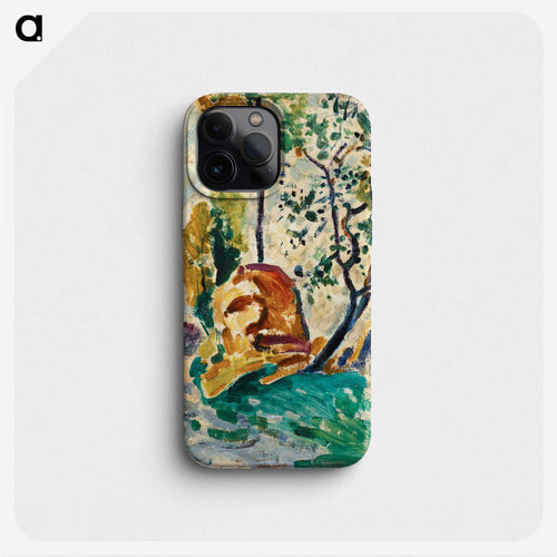 Tree and Rock - Alfred Henry Maurer Phone Case.