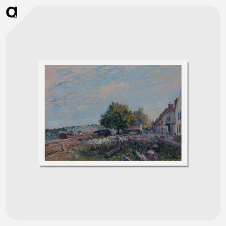 アートポストカード-Saint Mammes-Morning - アルフレッド シスレー Postcard.