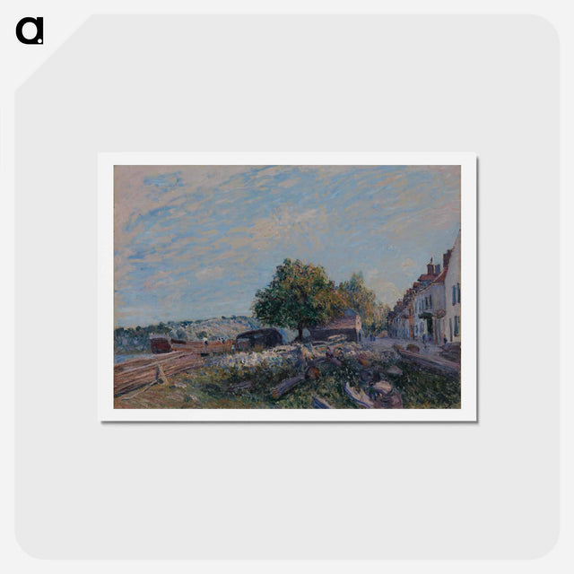 アートポストカード-Saint Mammes-Morning - アルフレッド シスレー Postcard.