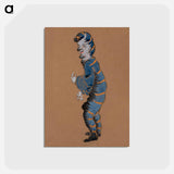 アートポストカード-Caterpillar Costume Design for Alice in Wonderland - 不思議の国のアリス Postcard.