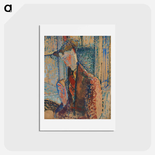 Reverie (Study for the Portrait of Frank Burty Haviland) - アメデオ モディリアーニ Postcard.