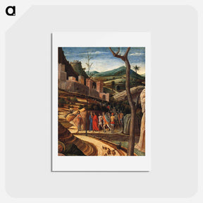 アートポストカード-The agony in the garden (detail) - アンドレア マンテーニャ Postcard.