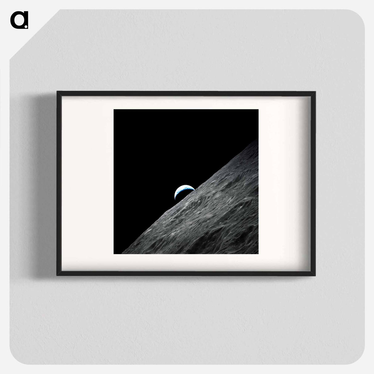 Crescent Earth - アポロ月面着陸 Poster.