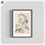 Head of an old man with a beard - アーノルド ピーター ワイズ クビンチャン Poster.