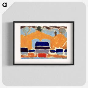 アートポスター-Landscape with Houses - アーサー ダヴ Poster.