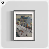 Our street in grey - オーガスト マッケ Poster.