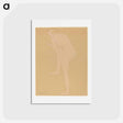 アートポストカード-Figure Bending Forward with Right Knee Raised - オーギュスト ロダン Postcard.