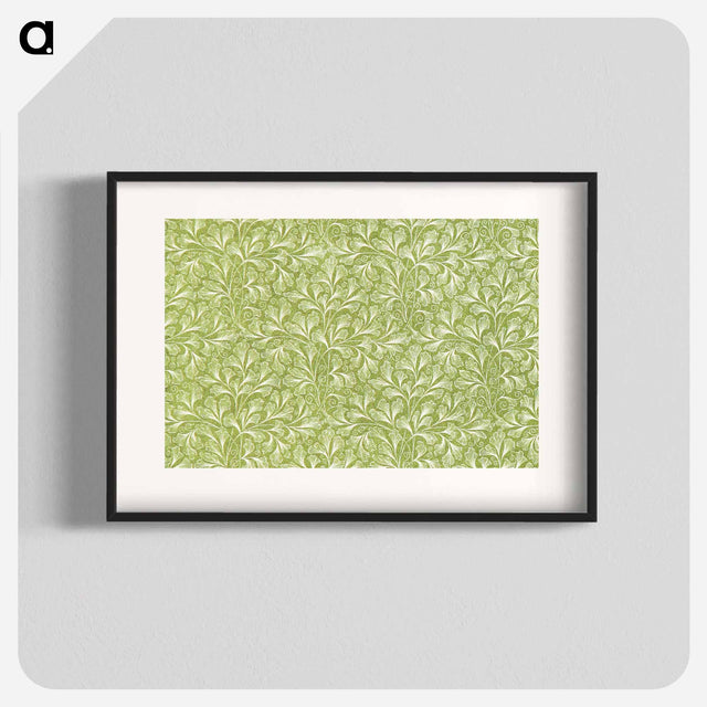 アートポスター-Green Botanical Pattern
 - 大英図書館 Poster.