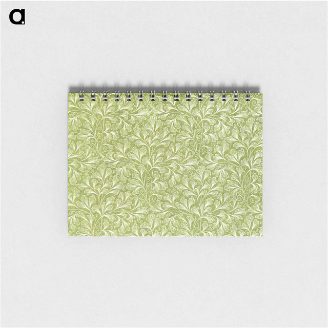 アートメモ帳-Green Botanical Pattern
 - 大英図書館 Memo.