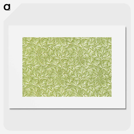 アートポスター-Green Botanical Pattern
 - 大英図書館 Poster.