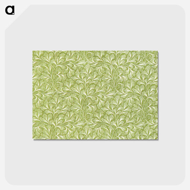 アートポストカード-Green Botanical Pattern
 - 大英図書館 Postcard.