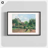 The Artist's Garden at Eragny - Camille Pissarro Poster.