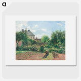 The Artist's Garden at Eragny - Camille Pissarro Poster.