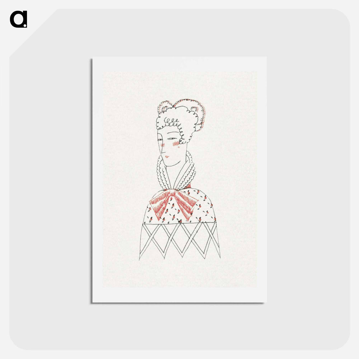 アートポストカード-Les Gorgerettes
 - シャルル マルタン Postcard.