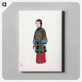 アートパネル-Chinese Lady in Official Robe
 - 中国の衣装 Canvas.