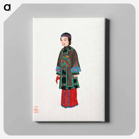 アートパネル-Chinese Lady in Official Robe
 - 中国の衣装 Canvas.