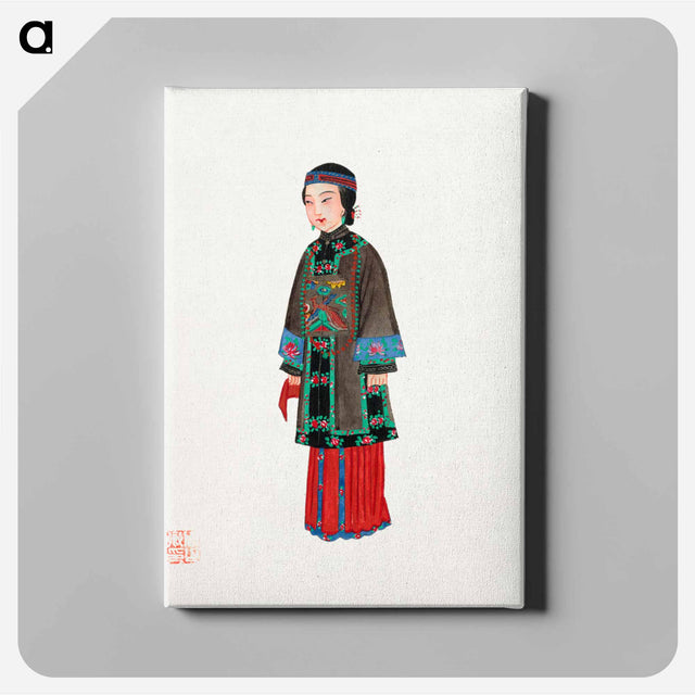 アートパネル-Chinese Lady in Official Robe
 - 中国の衣装 Canvas.