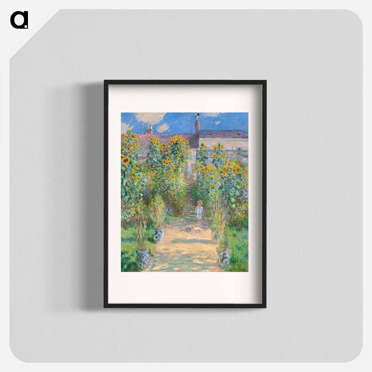 The Artist's Garden at Vétheuil - Claude Monet Poster.