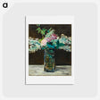 アートポストカード-Vase of White Lilacs and Roses - エドゥアール マネ Postcard.