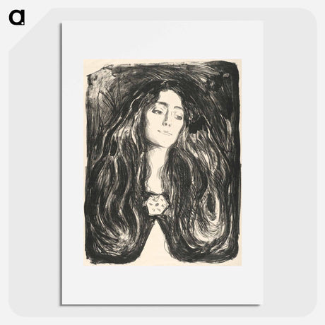 アートポスター-The Brooch - エドヴァルド ムンク Poster.