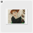 アートポストカード-Egon Schiele's Portrait of Wally Neuzil - エゴン シーレ Postcard.