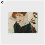 アートポストカード-Egon Schiele's Portrait of Wally Neuzil - エゴン シーレ Postcard.