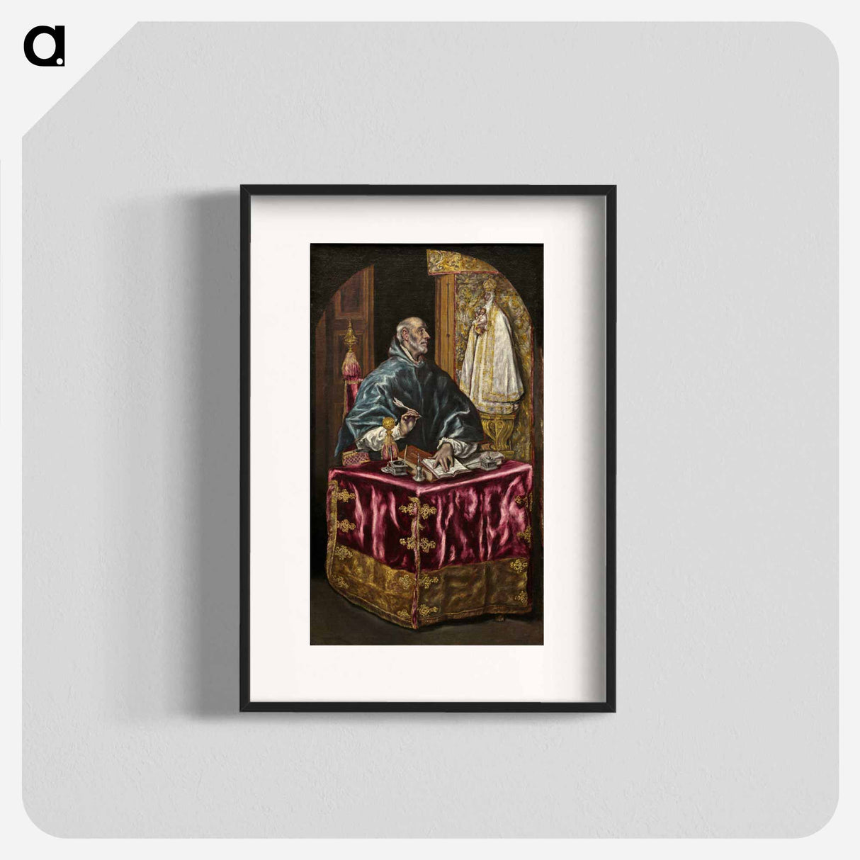 Saint Ildefonso - エル グレコ Poster.