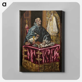 アートパネル-Saint Ildefonso - エル グレコ Canvas.