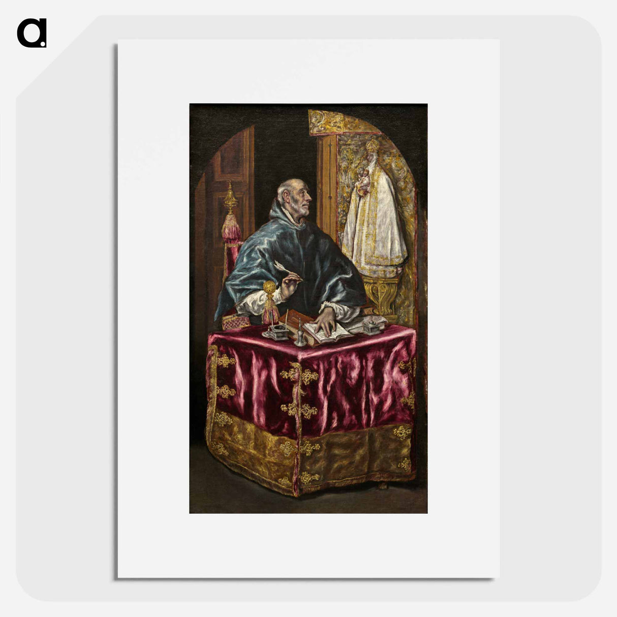 Saint Ildefonso - エル グレコ Poster.