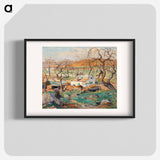 Landscape with Gnarled Trees - アーネスト ローソン Poster.