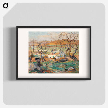 Landscape with Gnarled Trees - アーネスト ローソン Poster.