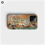 Landscape with Gnarled Trees - アーネスト ローソン Phone Case.