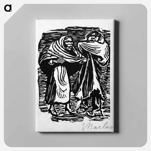 The cloak is more patch than whole cloth - Ernst Heinrich Barlach Canvas.