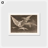 アートポストカード-A Way to Fly (Where There's a Will, There's a Way) - フランシスコ デ ゴヤ Postcard.