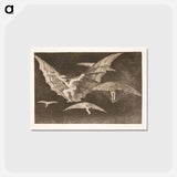 アートポストカード-A Way to Fly (Where There's a Will, There's a Way) - フランシスコ デ ゴヤ Postcard.