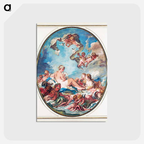 アートポストカード-The Birth and Triumph of Venus - フランソワ ブーシェ Postcard.