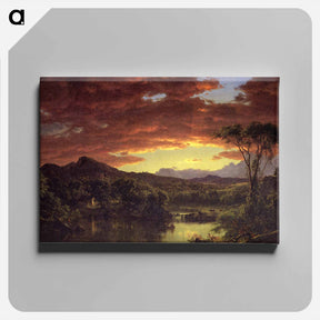 アートパネル-Country Home - フレデリック エドウィン チャーチ Canvas.