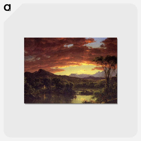 アートポストカード-Country Home - フレデリック エドウィン チャーチ Postcard.