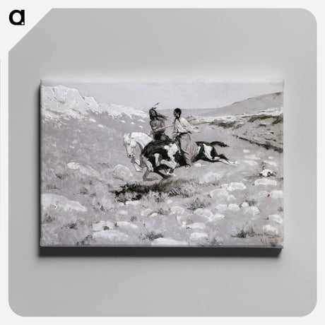 アートパネル-Ceremony of the Fastest Horse
 - フレデリック レミントン Canvas.