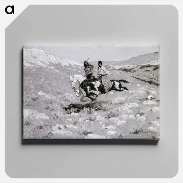アートパネル-Ceremony of the Fastest Horse
 - フレデリック レミントン Canvas.