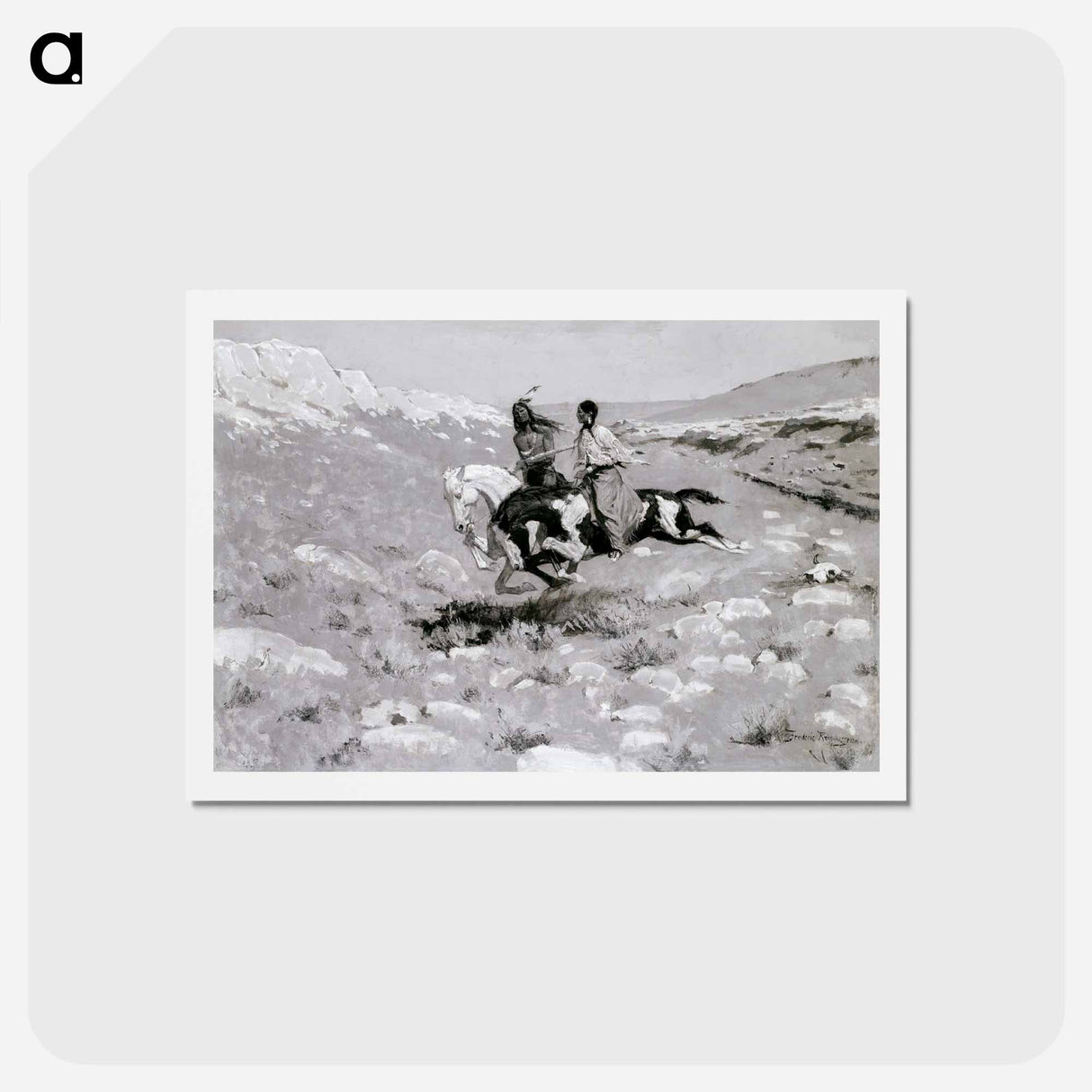 アートポストカード-Ceremony of the Fastest Horse
 - フレデリック レミントン Postcard.