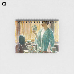 アートメモ帳-Strawberry Tea Set - フレデリック チャイルド ハッサム Memo.