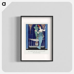 アートポスター-La Fontaine de coquillages: Robe du soir de Paquin - ジョージ バービエ Poster.