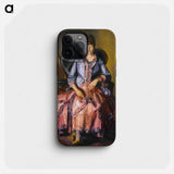 Emma in a Purple Dress - ジョージ ベローズ Phone Case.
