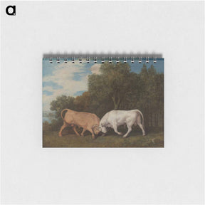 アートメモ帳-Bulls Fighting
 - ジョージ スタッブス Memo.