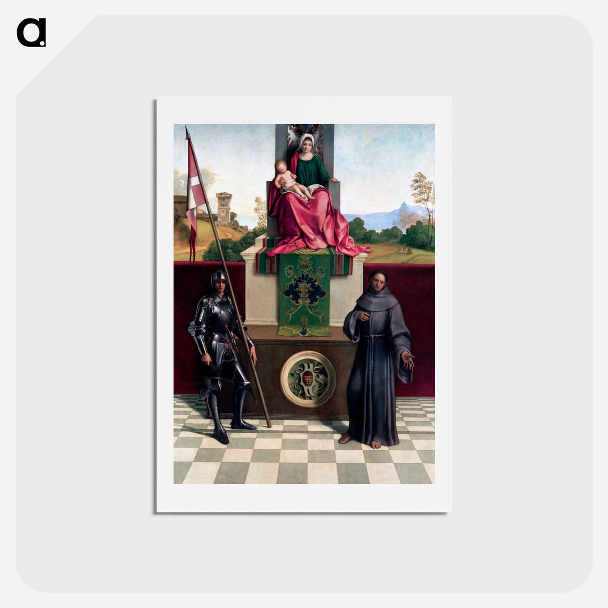 アートポストカード-Castelfranco Madonna
 - ジョルジョーネ Postcard.