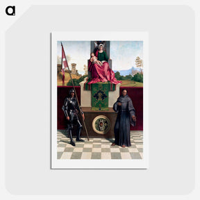 アートポストカード-Castelfranco Madonna
 - ジョルジョーネ Postcard.