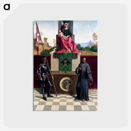 アートポストカード-Castelfranco Madonna
 - ジョルジョーネ Postcard.